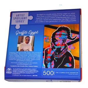 Conscious Warrior Graffiti Egypt 500-Piece Puzzle Artist Poster Included